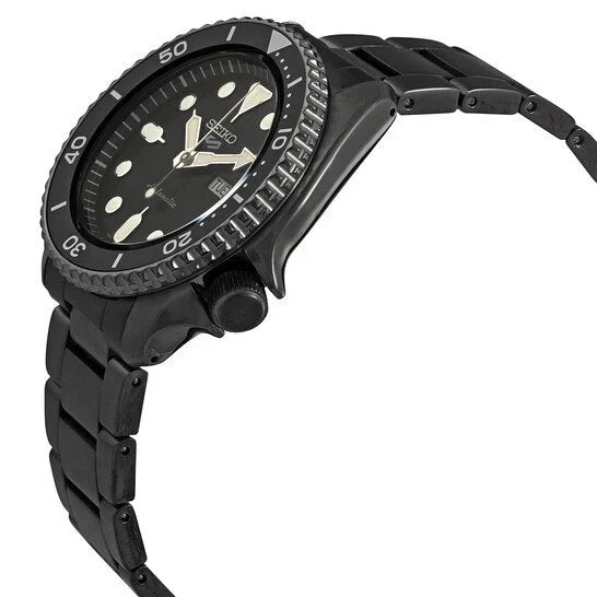 SEIKO SRPD65K1 BLACK STEEL BAND BLACK DIAL FOR MEN