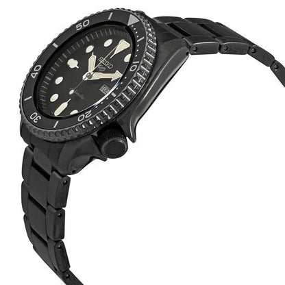 SEIKO SRPD65K1 BLACK STEEL BAND BLACK DIAL FOR MEN