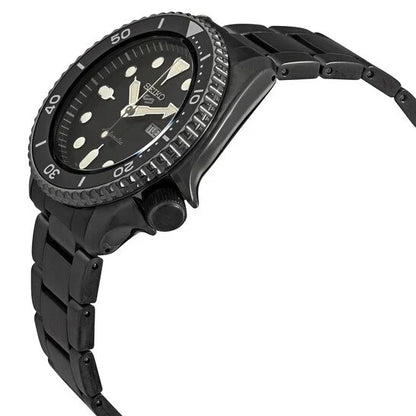 SEIKO SRPD65K1 BLACK STEEL BAND BLACK DIAL FOR MEN