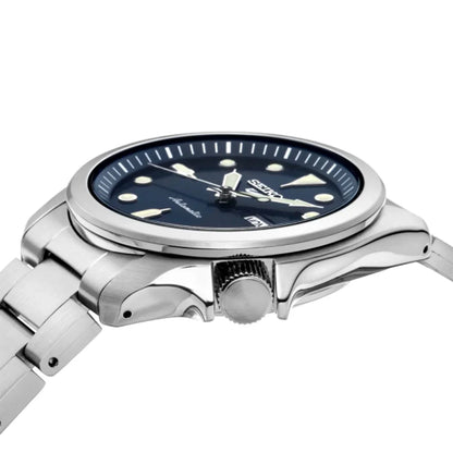 SEIKO SRPE53K1 SILVER STEEL BAND NAVY BLUE DIAL FOR MEN
