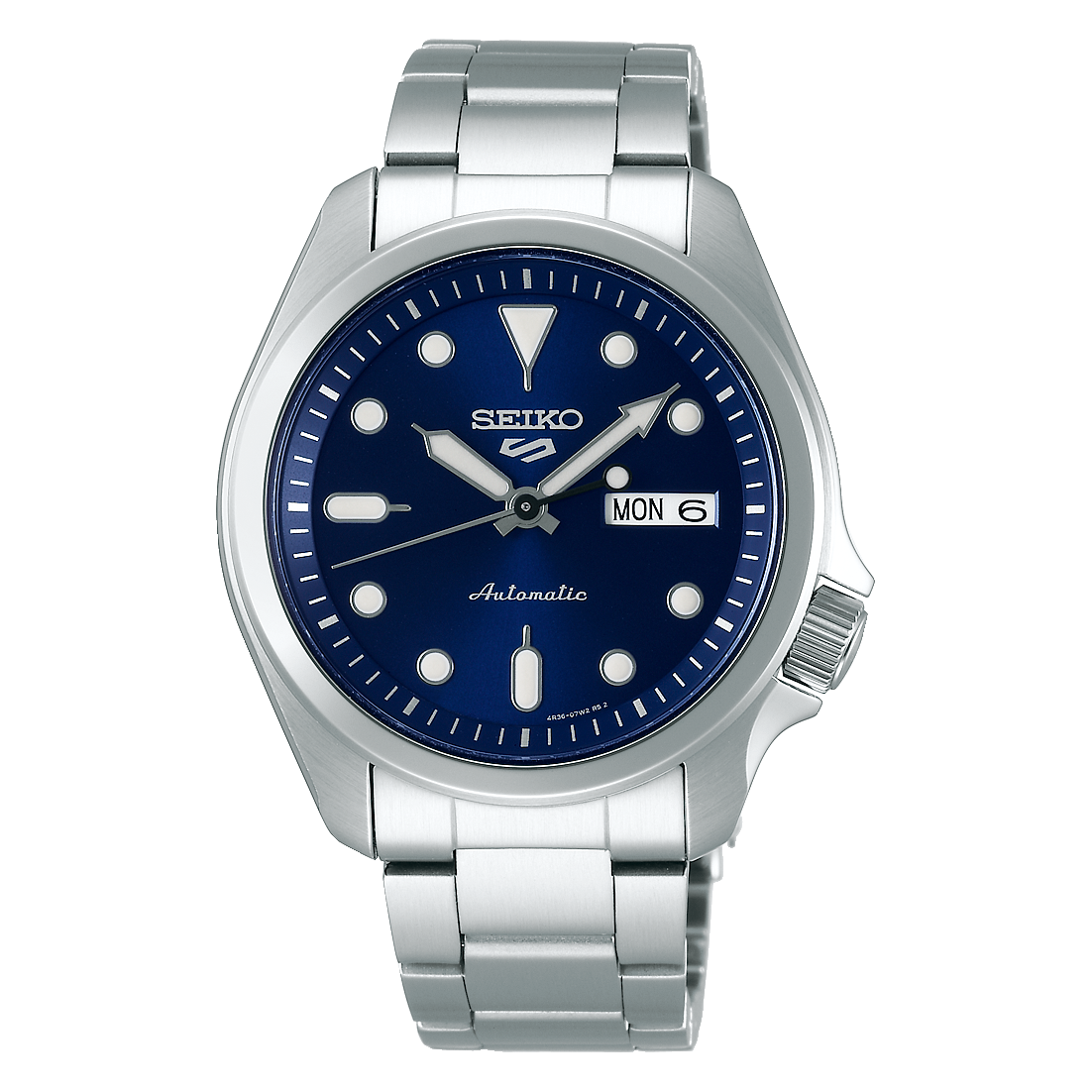 SEIKO SRPE53K1 SILVER STEEL BAND NAVY BLUE DIAL FOR MEN