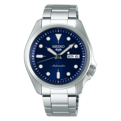 SEIKO SRPE53K1 SILVER STEEL BAND NAVY BLUE DIAL FOR MEN