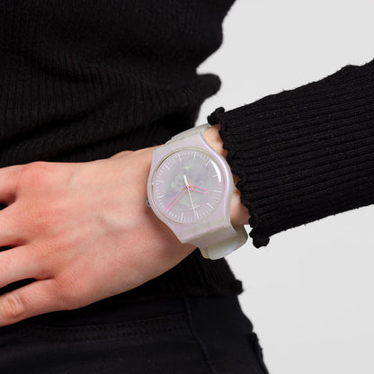 SWATCH PINK MIST SUOK155 WOMEN WATCH