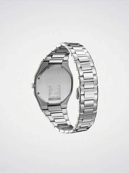 D1 MILANO D1-UHBJ01 SILVER STEEL BAND BLACK DIAL FOR MEN