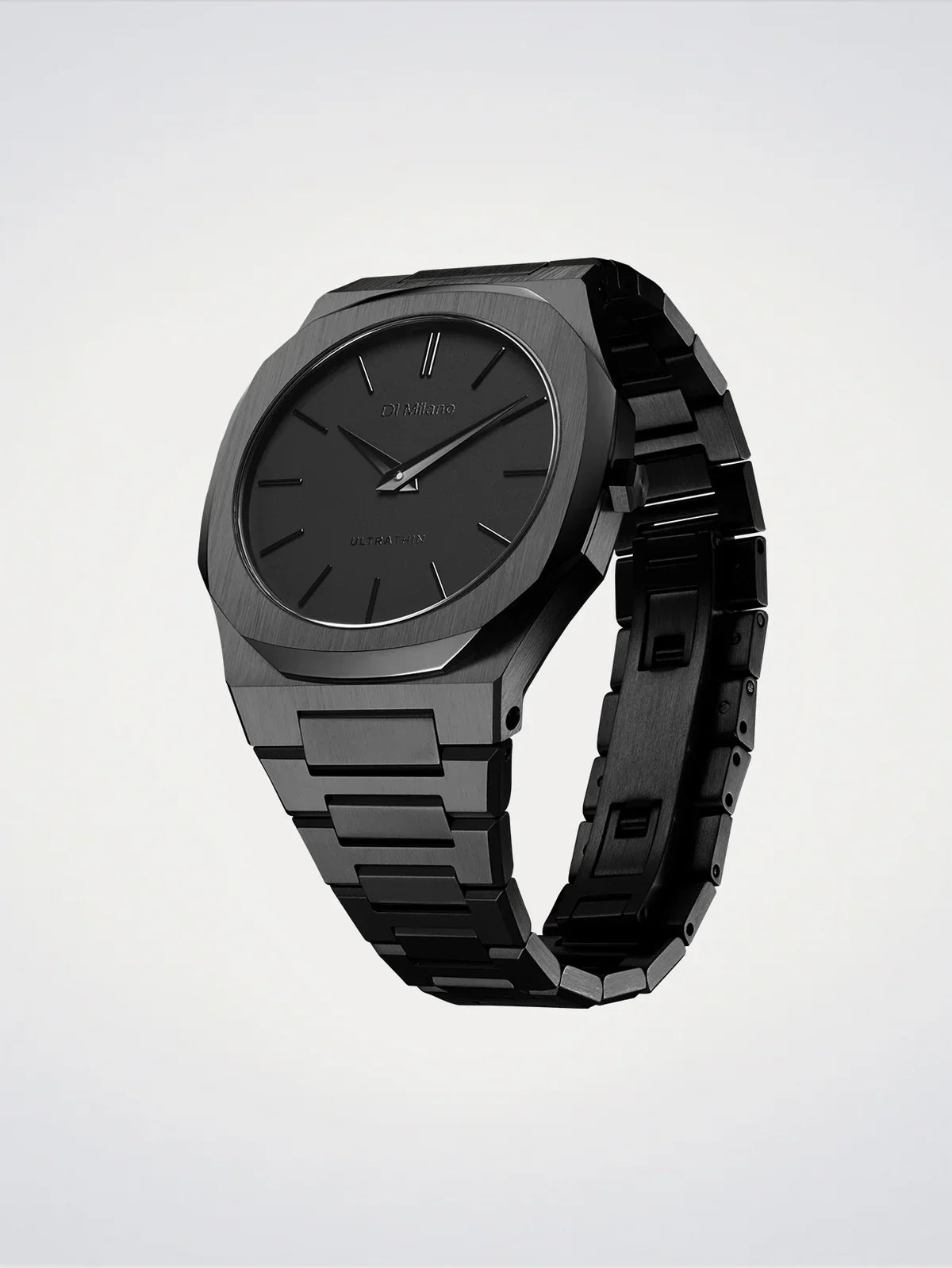 D1 MILANO D1-UTBJSH BLACK STEEL BAND BLACK DIAL FOR MEN