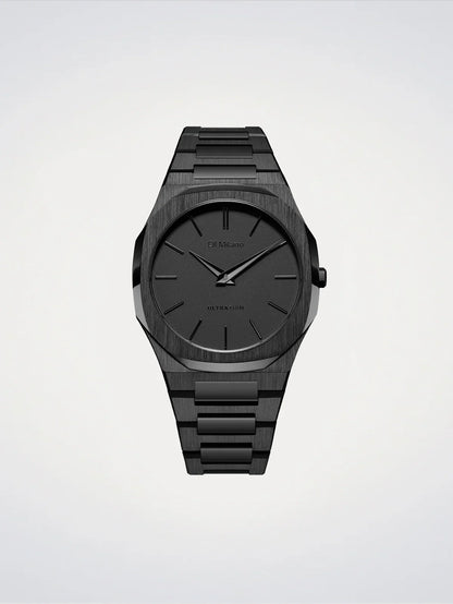 D1 MILANO D1-UTBJSH BLACK STEEL BAND BLACK DIAL FOR MEN