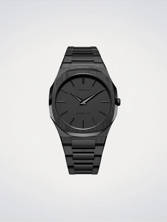 D1 MILANO D1-UTBJSH BLACK STEEL BAND BLACK DIAL FOR MEN
