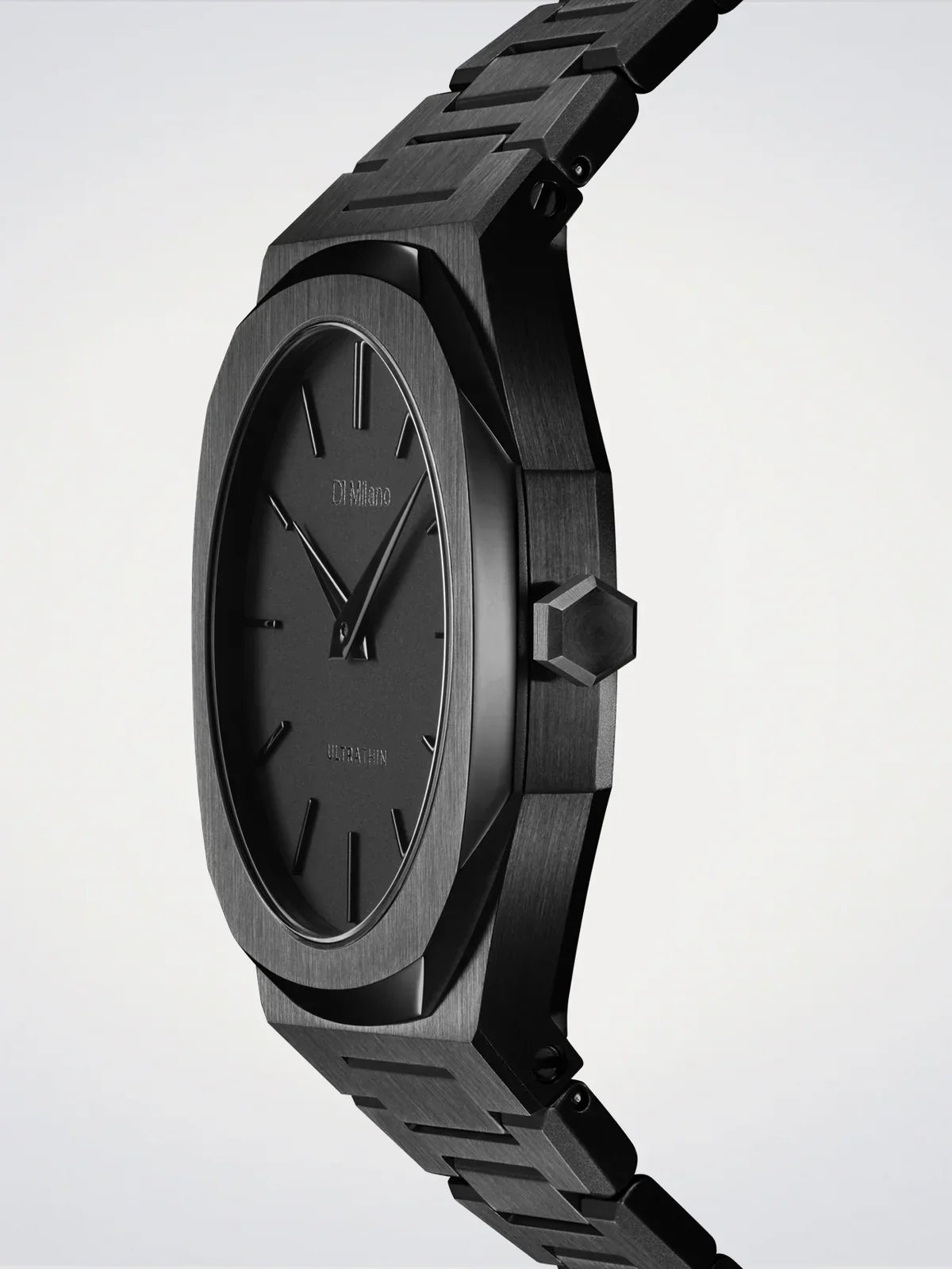 D1 MILANO D1-UTBJSH BLACK STEEL BAND BLACK DIAL FOR MEN