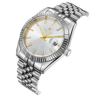 POLO BP3018X.331 SILVER STEEL BAND SILVER DIAL FOR MEN