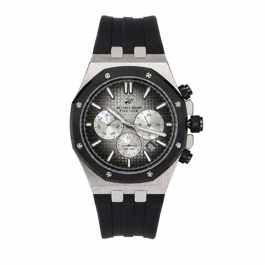POLO BP3261X.350 BLACK RUBBER BAND BLACK DIAL  FOR MEN