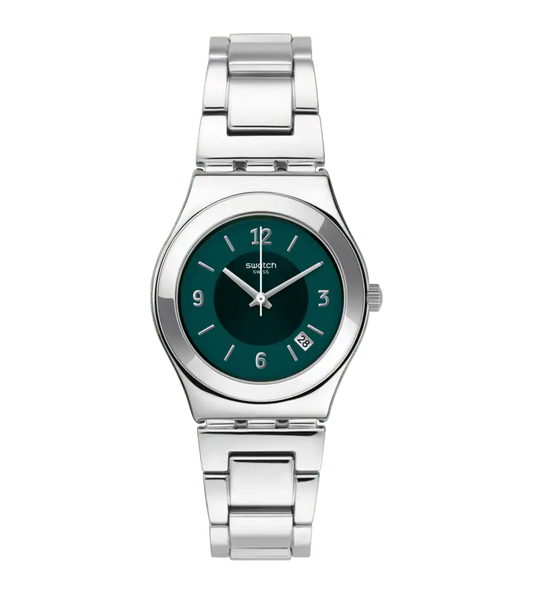 Ladies Swatch Middlesteel Irony Watch Yls468G