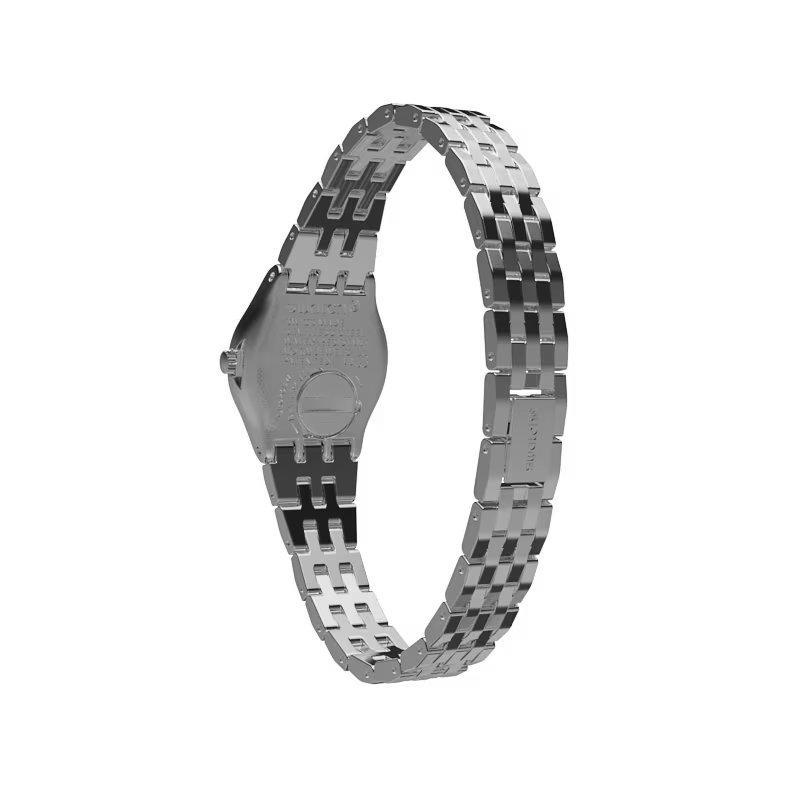 SWATCH YSS288G STEEL SILVER BAND NAVY BLUE DIAL FOR WOMEN