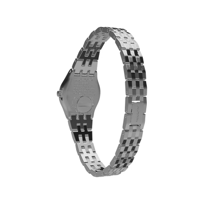 SWATCH YSS288G STEEL SILVER BAND NAVY BLUE DIAL FOR WOMEN