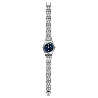 SWATCH YSS288G STEEL SILVER BAND NAVY BLUE DIAL FOR WOMEN