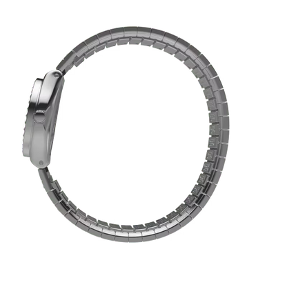 SWATCH YSS318A STEEL SILVER BAND BLACK DIAL FOR WOMEN