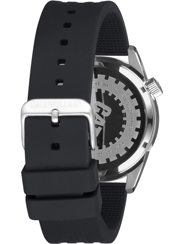 CAT YV.140.21.122 Black Rubber Band Black Dial For Men