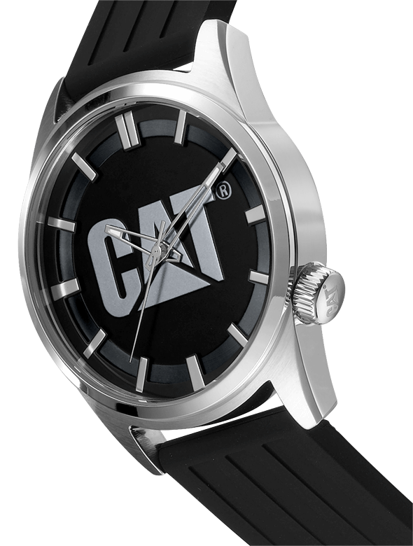 CAT YV.140.21.122 Black Rubber Band Black Dial For Men