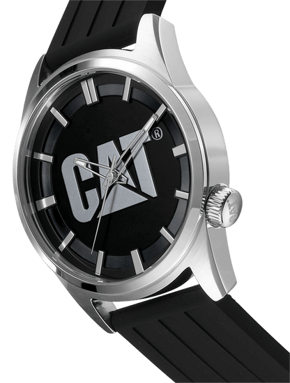 CAT YV.140.21.122 Black Rubber Band Black Dial For Men