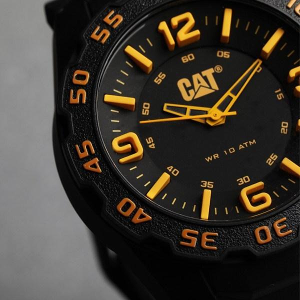 CAT LB.111.21.137 Black Rubber Band Black Dial For Men
