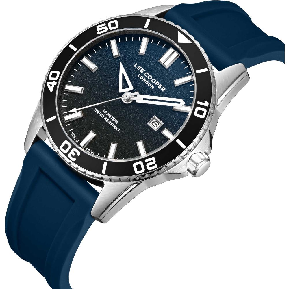 LEE COOPER LC08278.399 NAVY BLUE RUBBER BAND NAVY BLUE DIAL  FOR MEN