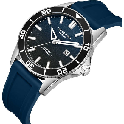 LEE COOPER LC08278.399 NAVY BLUE RUBBER BAND NAVY BLUE DIAL  FOR MEN