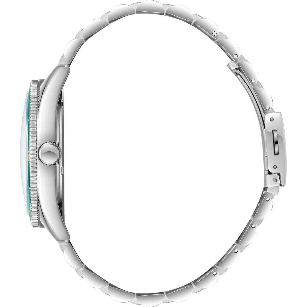 LEE COOPER LC08281.370 SILVER STEEL BAND GREEN DIAL  FOR MEN