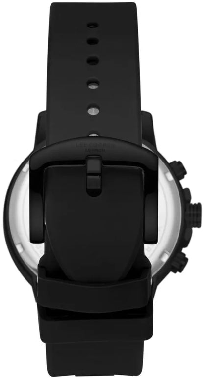 LEE COOPER LC08267.651 BLACK RUBBER BAND BLACK DIAL  FOR MEN
