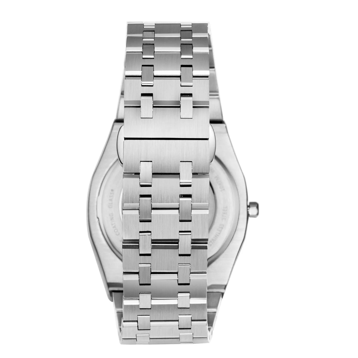 POLO BP3825X.350 SILVER STEEL BAND BLACK DIAL  FOR MEN