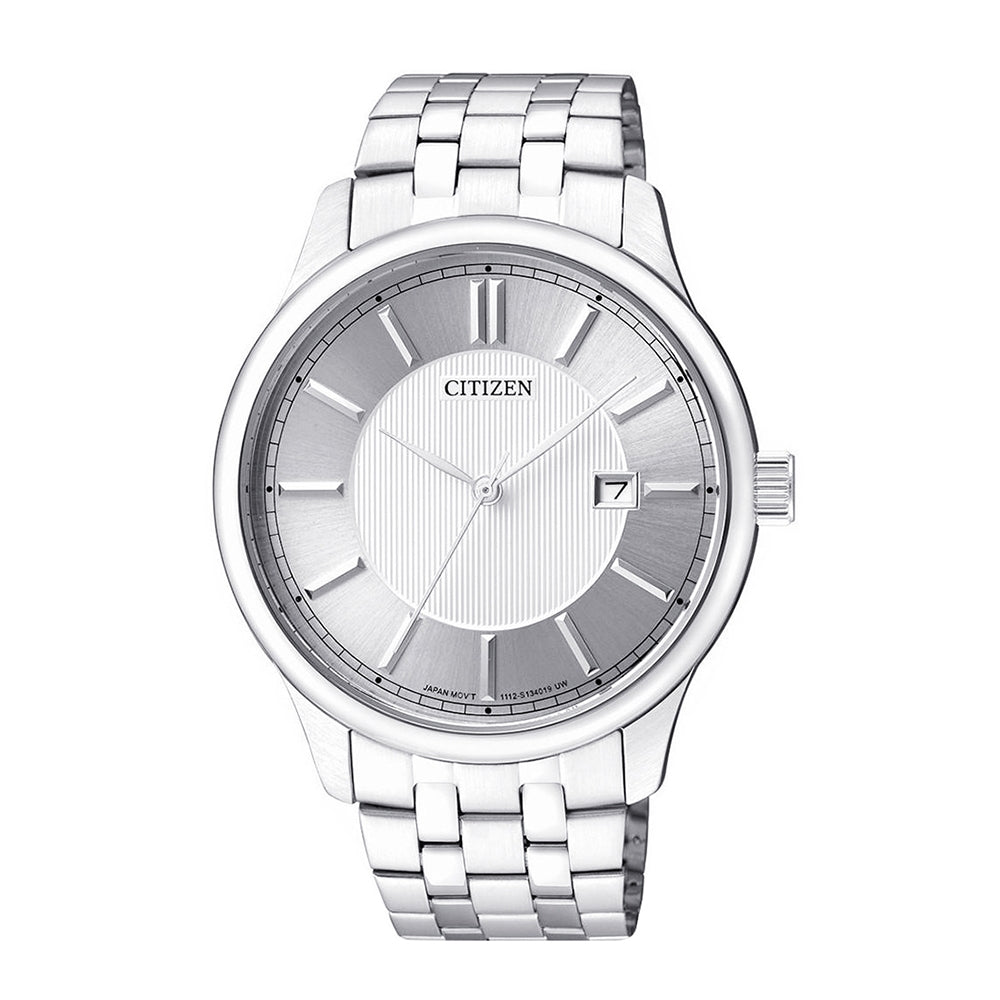 CITIZEN BI1050-56A SILVER STEEL BAND SILVER DIAL  FOR MEN