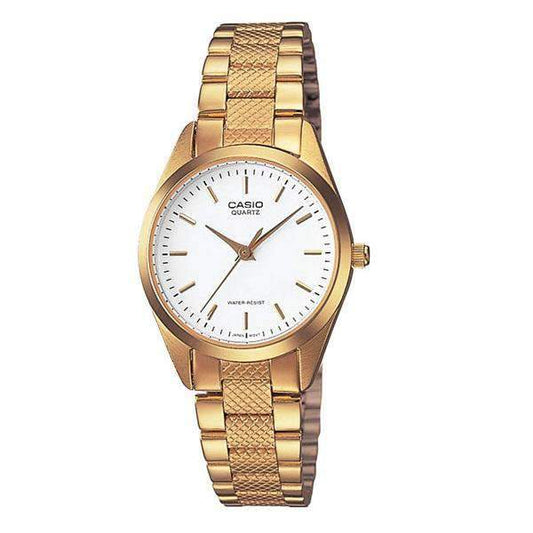 CASIO Women's Analog White Dial Watch - LTP-1274G-7A