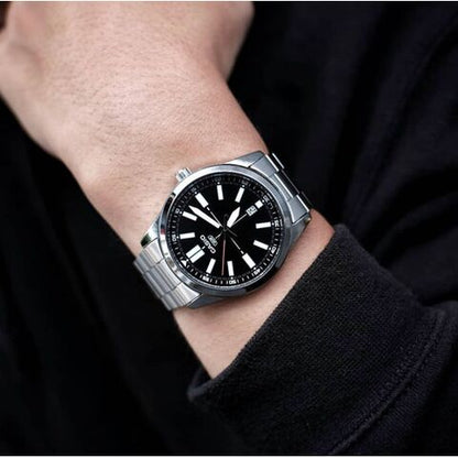 Casio Classic Analog Black Dial MTP-VD02D-1E