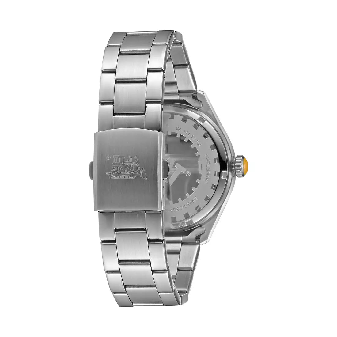 CAT QA.141.11.137 Silver Steel Band Black Dial For Men