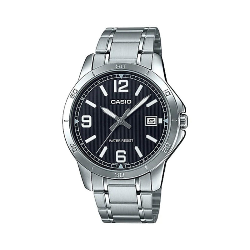 Casio MTP-V004D-1B2 Silver Stainless Watch for Men