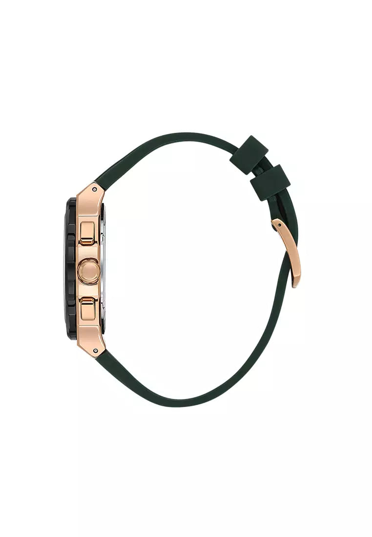 DANIEL KLEIN  DK.1.13997-4 GREEN RUBBER BAND GREEN DIAL  FOR MEN