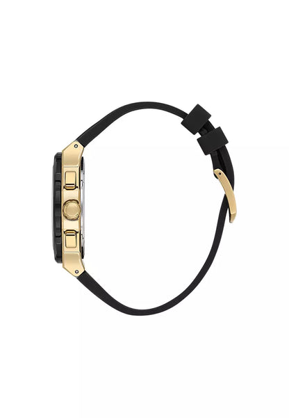 DANIEL KLEIN  DK.1.13997-3 BLACK RUBBER BAND BLACK DIAL  FOR MEN
