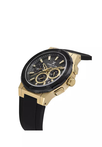 DANIEL KLEIN  DK.1.13997-3 BLACK RUBBER BAND BLACK DIAL  FOR MEN