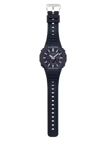 G-SHOCK GA-2100-1A BLACK RUBBER BAND BLACK DIAL  FOR MEN