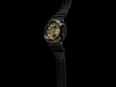 G-SHOCK GA-140GB-1A1 BLACK RUBBER BAND GOLDEN DIAL  FOR MEN