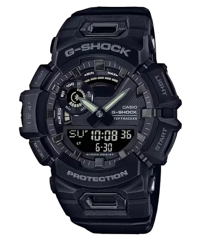 G-SHOCK GBA-900-1A BLACK RUBBER BAND BLACK DIAL  FOR MEN