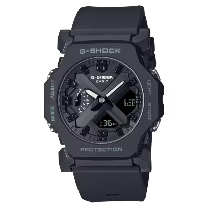 G-SHOCK GA-2300-1A BLACK RUBBER BAND BLACK DIAL  FOR MEN
