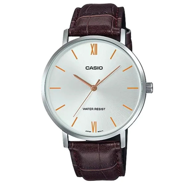 Casio LTP-VT01L-7B2 Brown Leather Strap Watch for Women