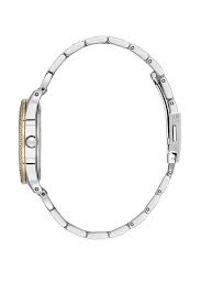 DANIEL KLEIN  DK.1.13584-2 SILVER AND GOLD STEEL BAND SILVER DIAL  FOR WOMEN