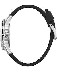 LEE COOPER LC08278.351 BLACK RUBBER BAND BLACK DIAL  FOR MEN