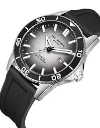 LEE COOPER LC08278.351 BLACK RUBBER BAND BLACK DIAL  FOR MEN