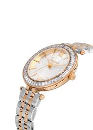 FREELOOK FL.1.10392-4 SILVER AND ROSE GOLD STEEL BAND SILVER DIAL  FOR WOMEN