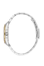 DANIEL KLEIN  DK.1.13585-4 SILVER AND GOLD STEEL BAND SILVER DIAL  FOR WOMEN