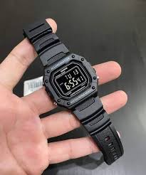 Casio Standard Digital Black Rubber  W-218H-1B