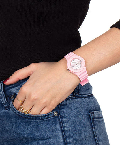 Casio Monter Pink Rubber Pink Dial For Women