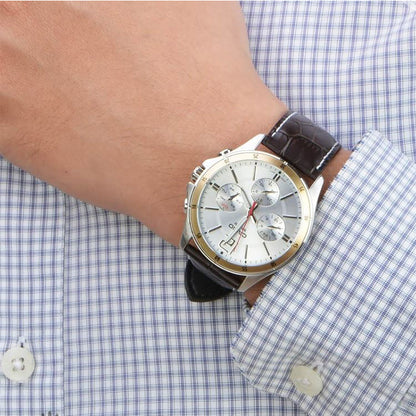 Casio Men Leather Watch MTP-1374L-7A