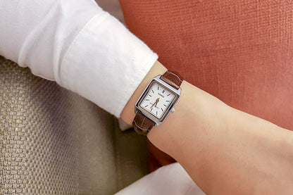 Casio LTP-V007L-7E2 Brown Leather Watch for Women